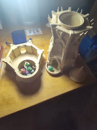 Customer photo review of Elvish Large DND Dice Tower