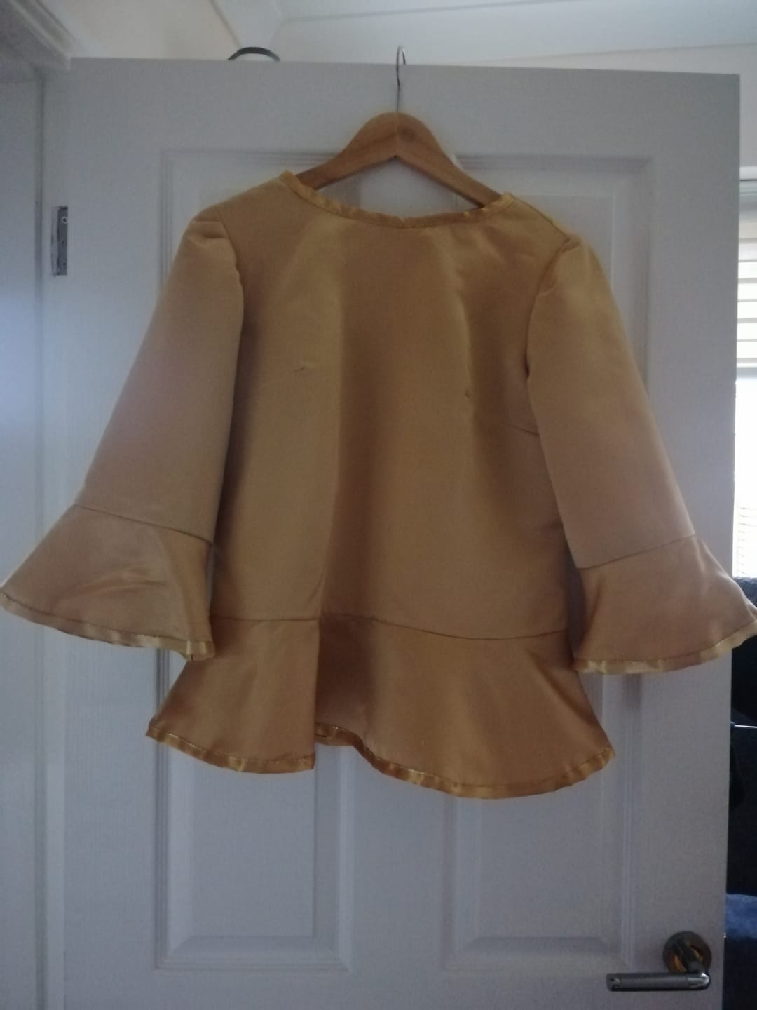 Customer photo review of Plain Duchess Satin Fabric