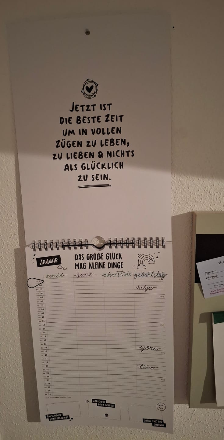 Customer photo review of Familienkalender 2026
