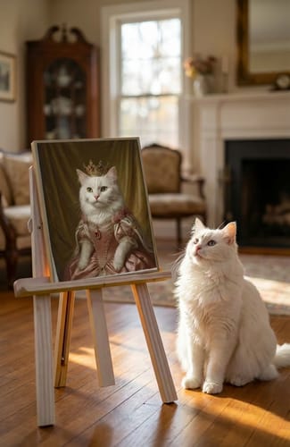 Customer photo review of Artzuzu Custom Portrait For Pets - The Queen