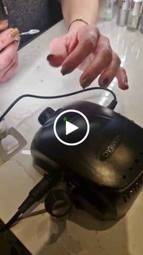 Customer video review of Semilac Black Electric Nail Drill E-File 65W