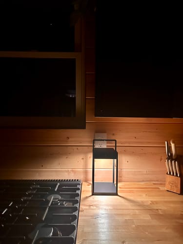 Customer photo review of Luxury Metal Solar Lantern