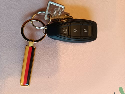 Customer photo review of Kennzeichen Schlüsselanhänger Mini Nummernschild Metall