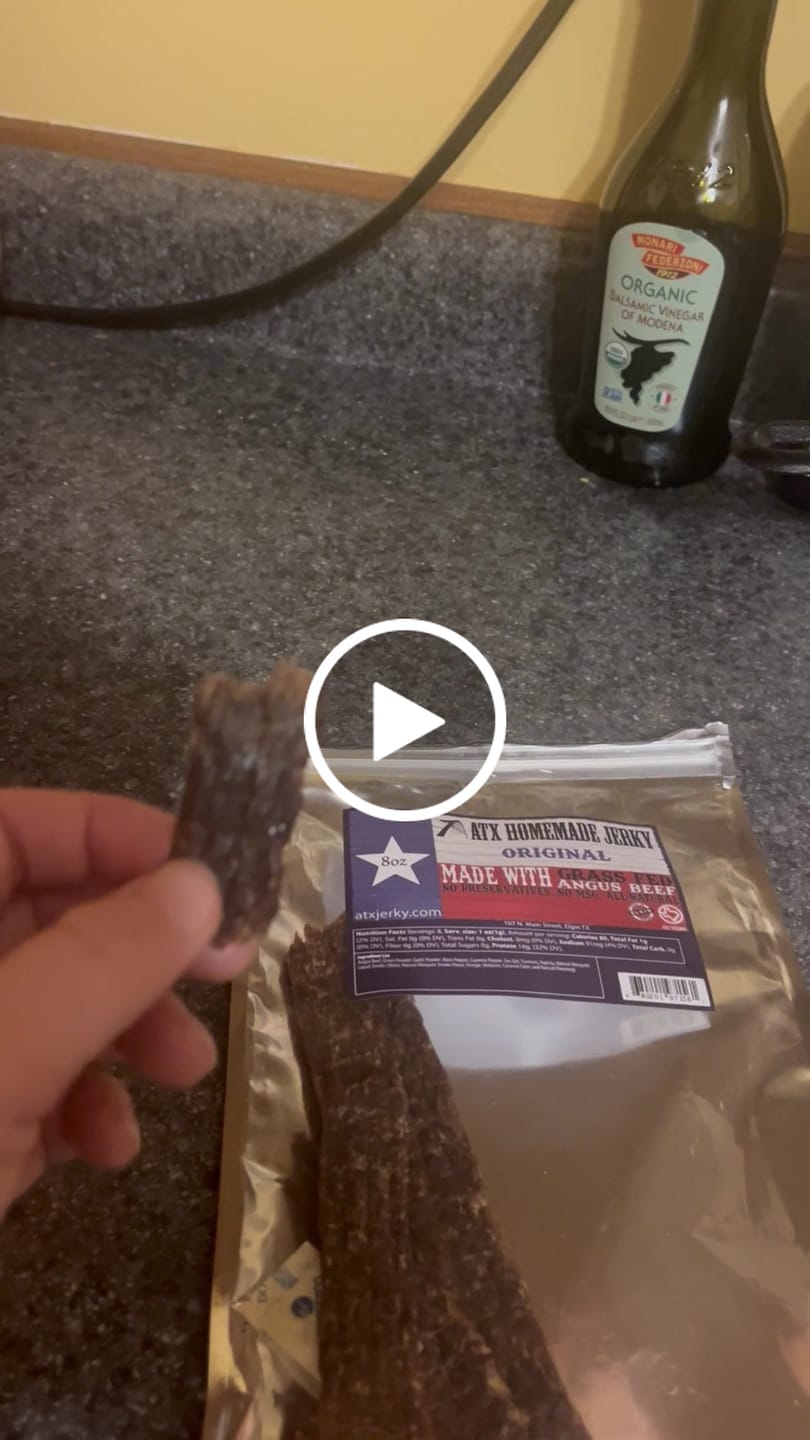 Customer video review of Original Beef Jerky