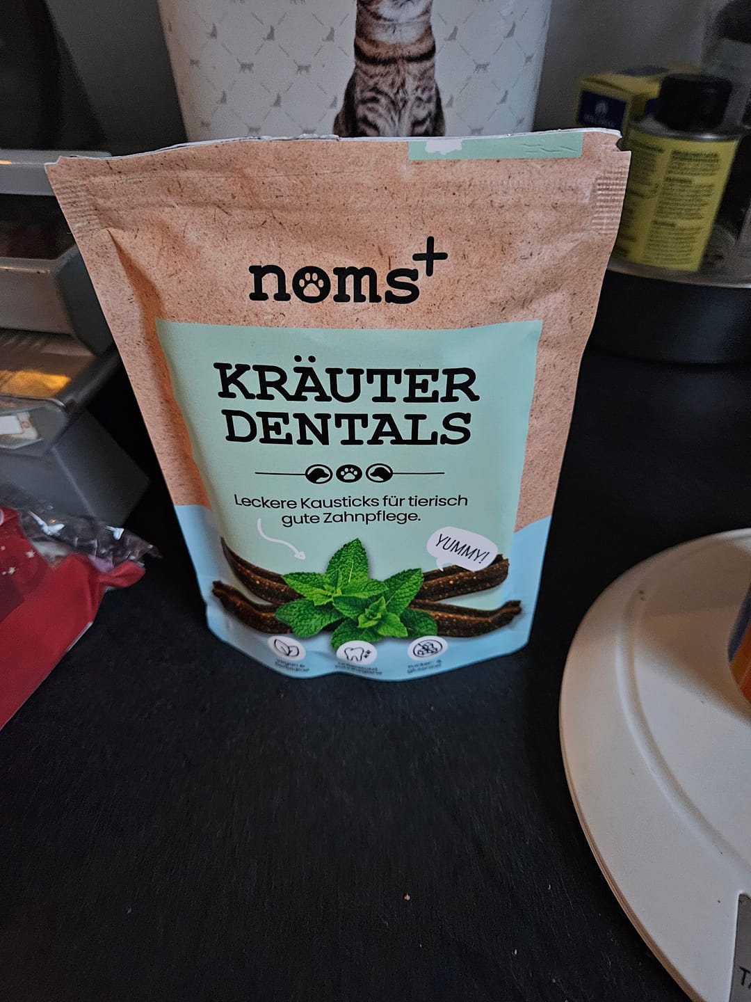Customer photo review of Kräuter Dentals für Hunde zur Zahn- und Darmpflege (150g)