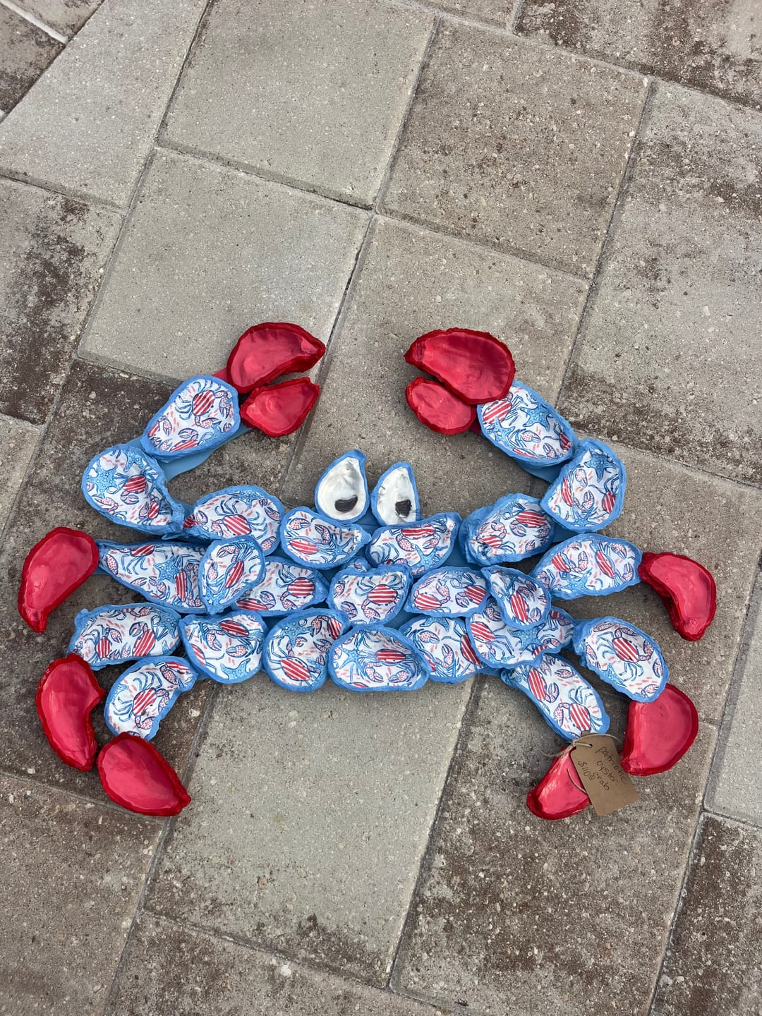 Customer photo review of Unfinished Wood Crab Shape - Ocean - Nursery - Craft - up to 46" DIY
