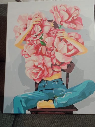 Customer photo review of El secreto de las Rosas (Pintura por Números) 40x50 cm