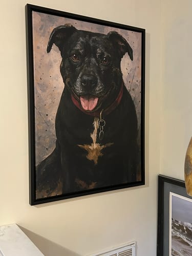 Customer photo review of Custom Pet Portrait - Abstract Style