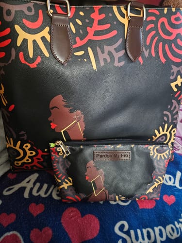 Customer photo review of Harlem Cosmetic Bag