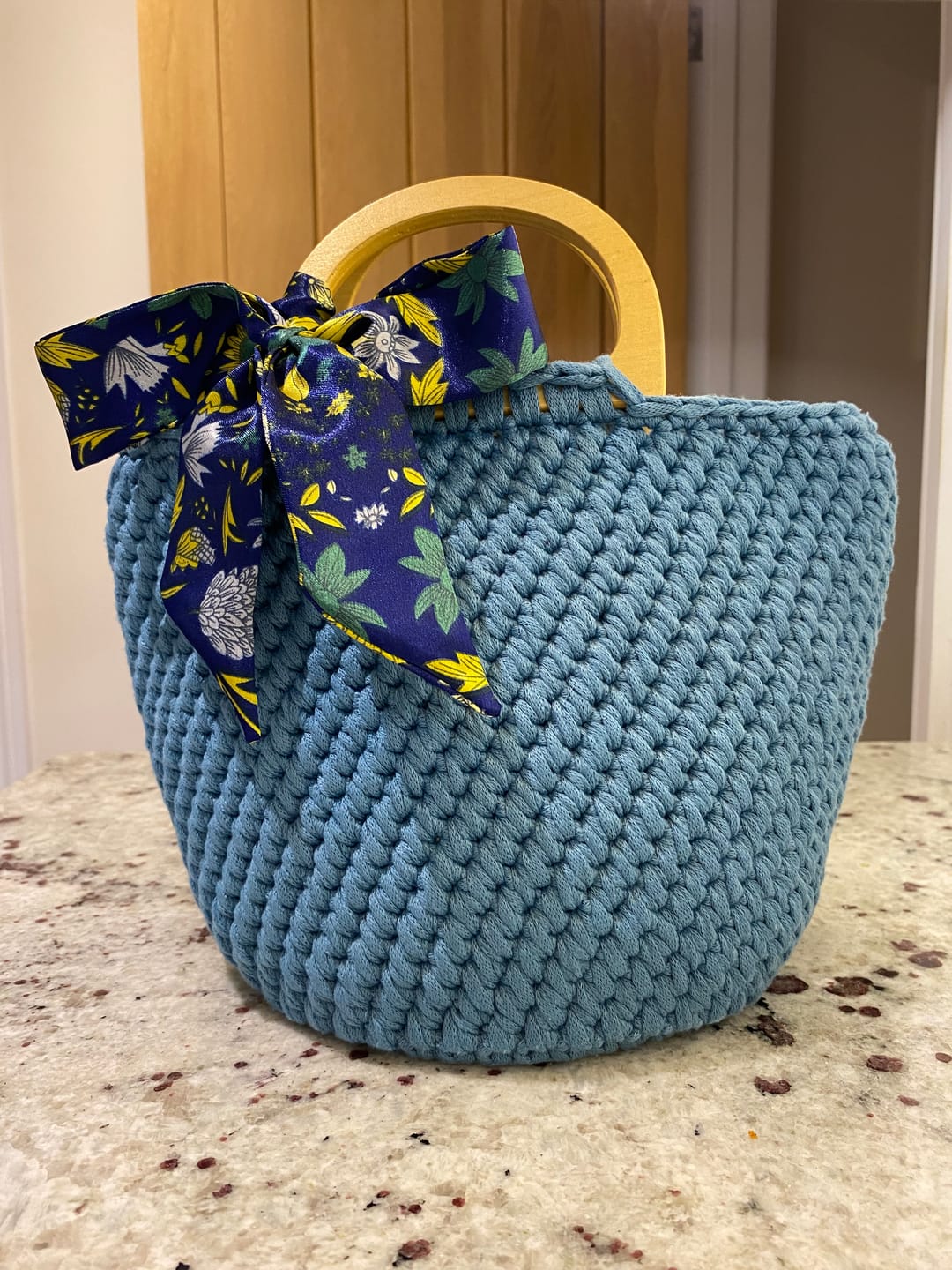 Customer photo review of CrochetPark™  Elegant granny Crochet Bag DIY Kit