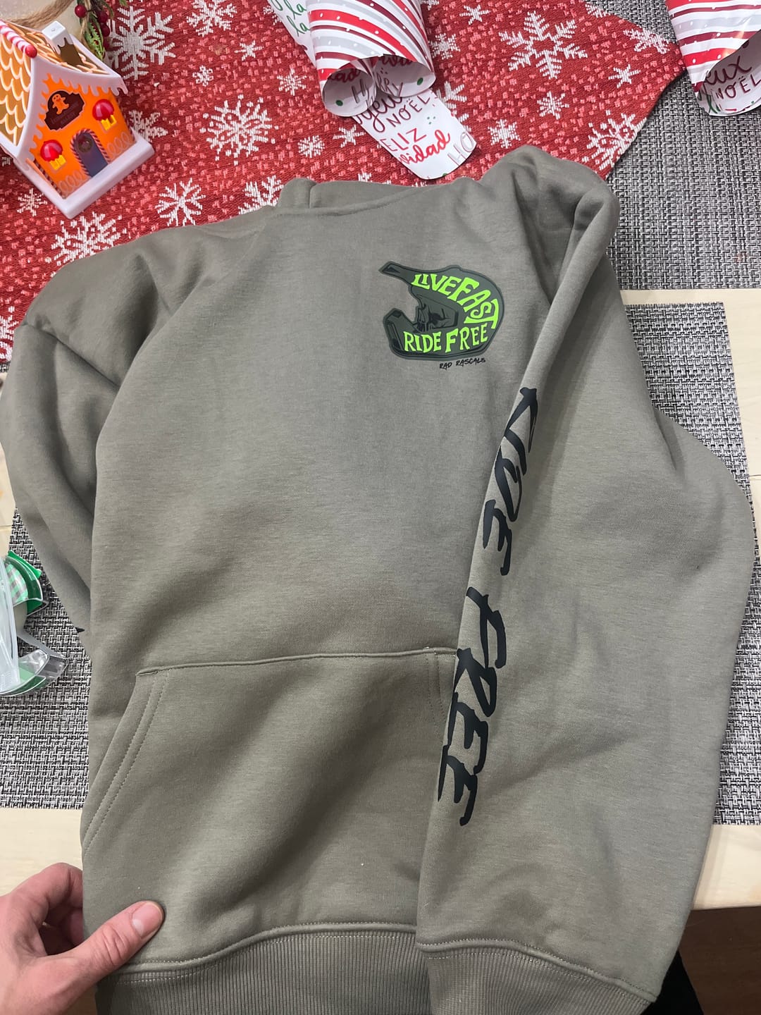 Customer photo review of Live Fast Ride Free - Hoodie