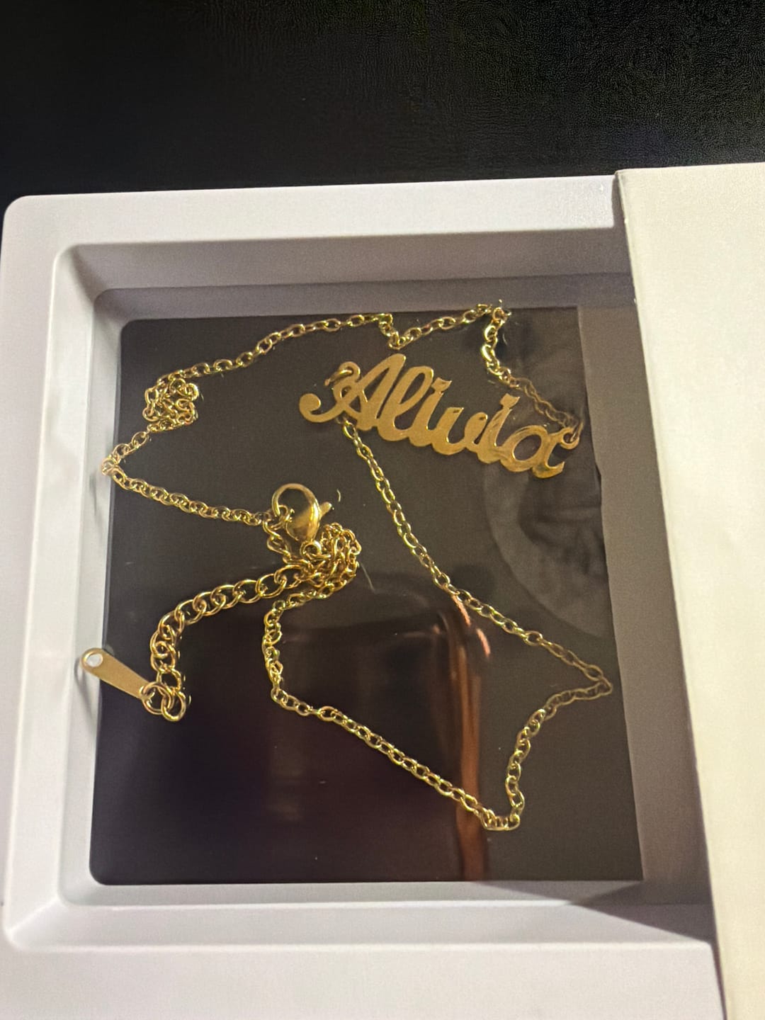 Customer photo review of Kids Custom Name Necklace