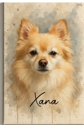 Customer photo review of Dein Haustier als Porträt - Individuelle Leinwand