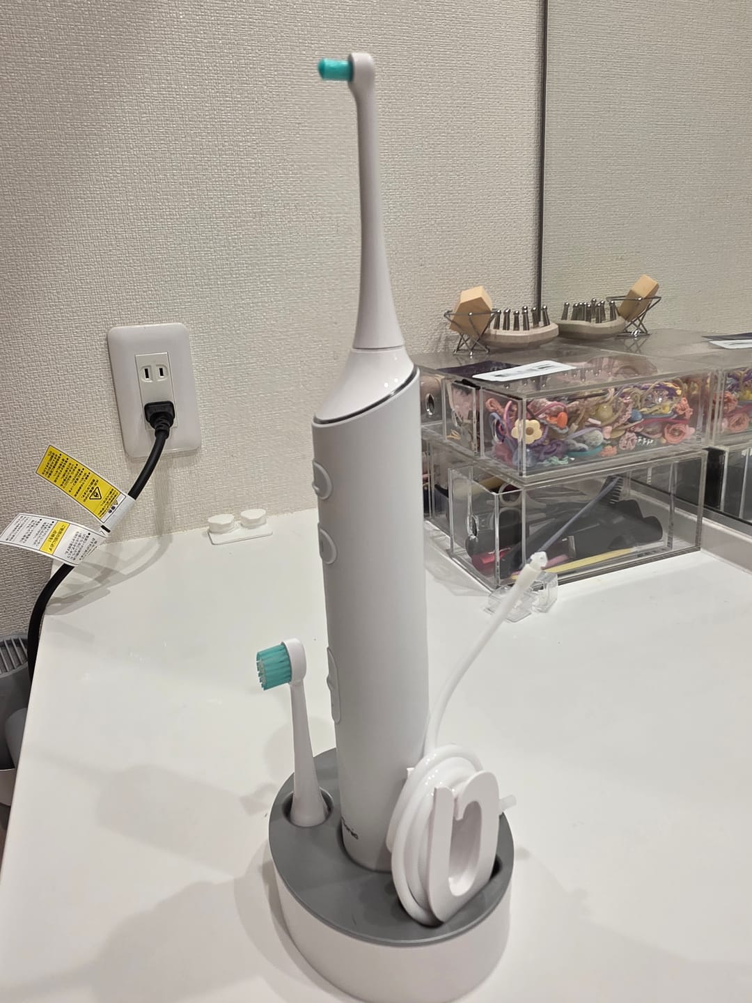 Customer photo review of 口腔洗浄器と音波振動の同時使用 Water Sonic ウォーターソニック 水流音波歯ブラシ本体