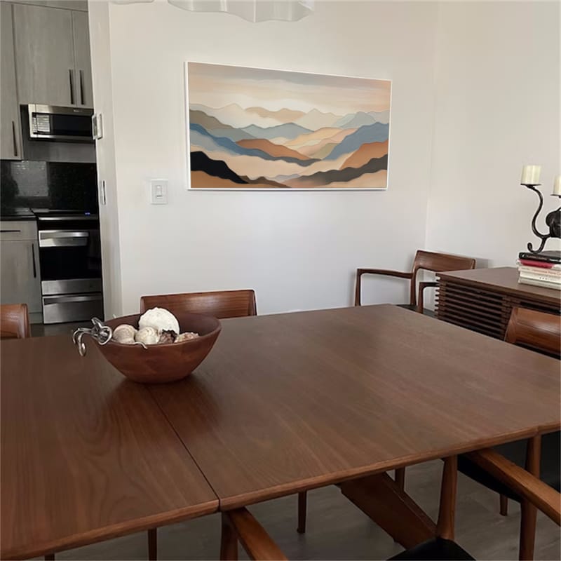 Customer photo review of Abstract Mountain Textured Canvas Art #MO023