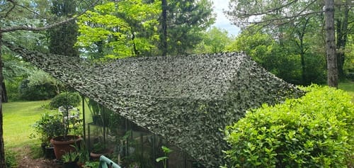 Customer photo review of Woodland camouflagenet
