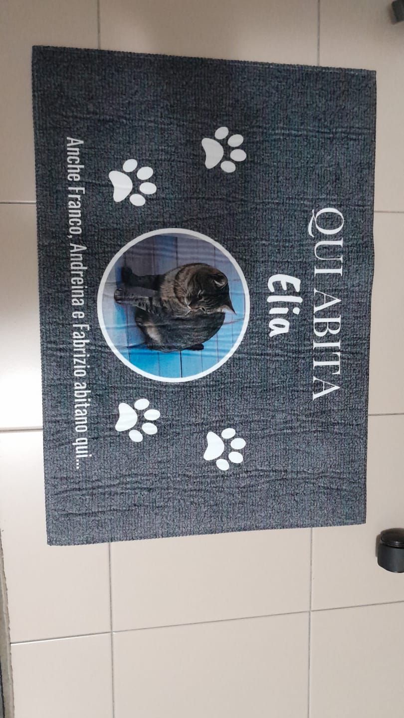 Customer photo review of Qui abita - Zerbino personalizzato