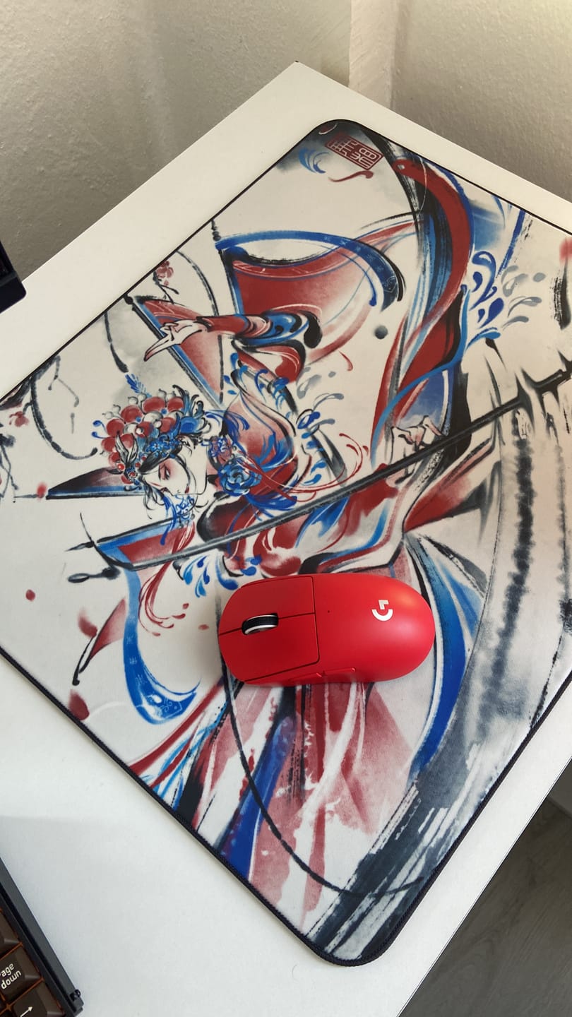 Customer photo review of ESPTiger Pioneer Series Wu Xiang V2 Poron Mousepad