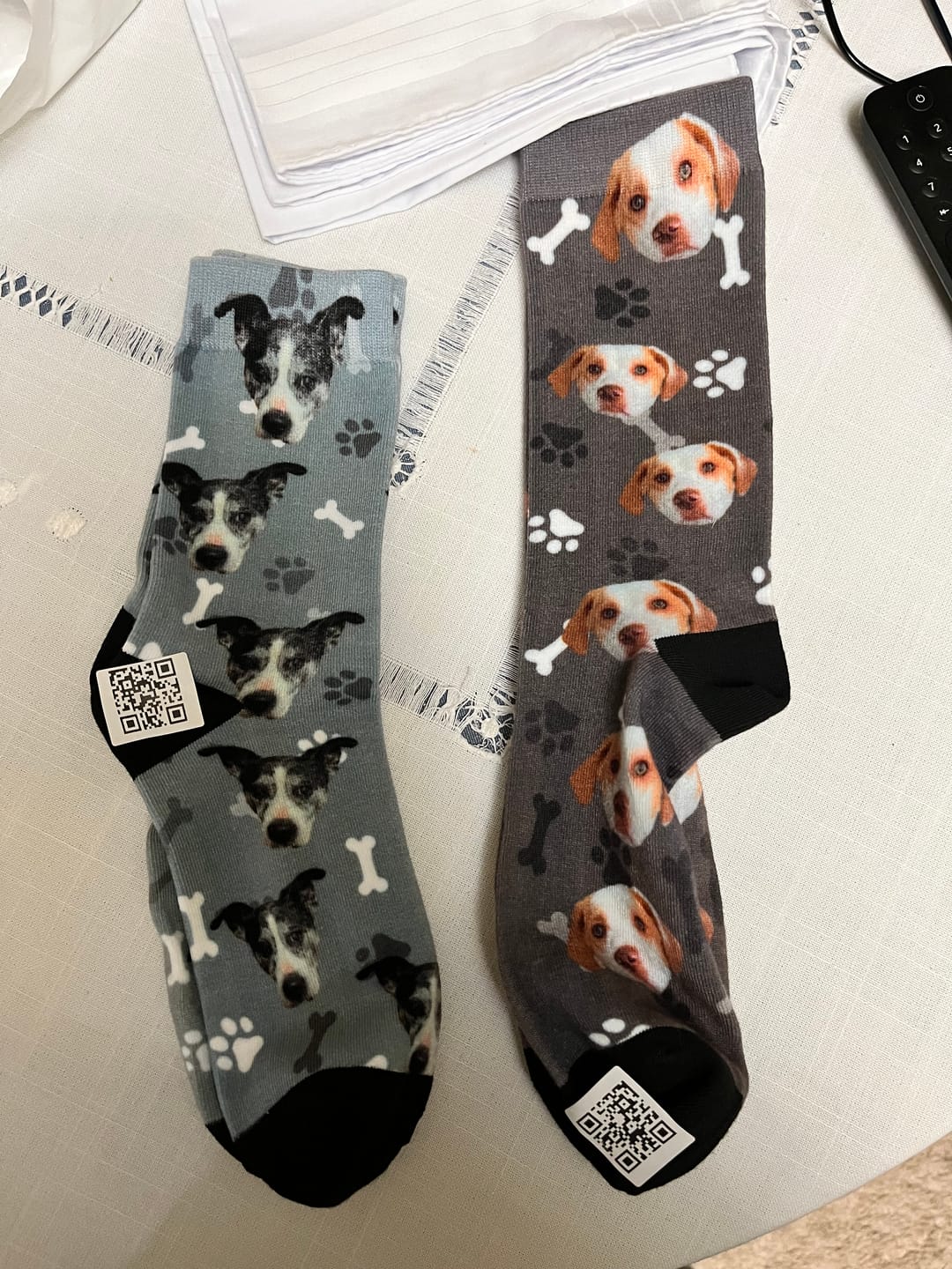 Customer photo review of Foto - Calcetines personalizados