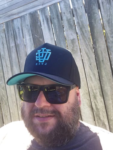 Customer photo review of ULTRA FIT MIDNIGHT MINT A-Frame Snapback