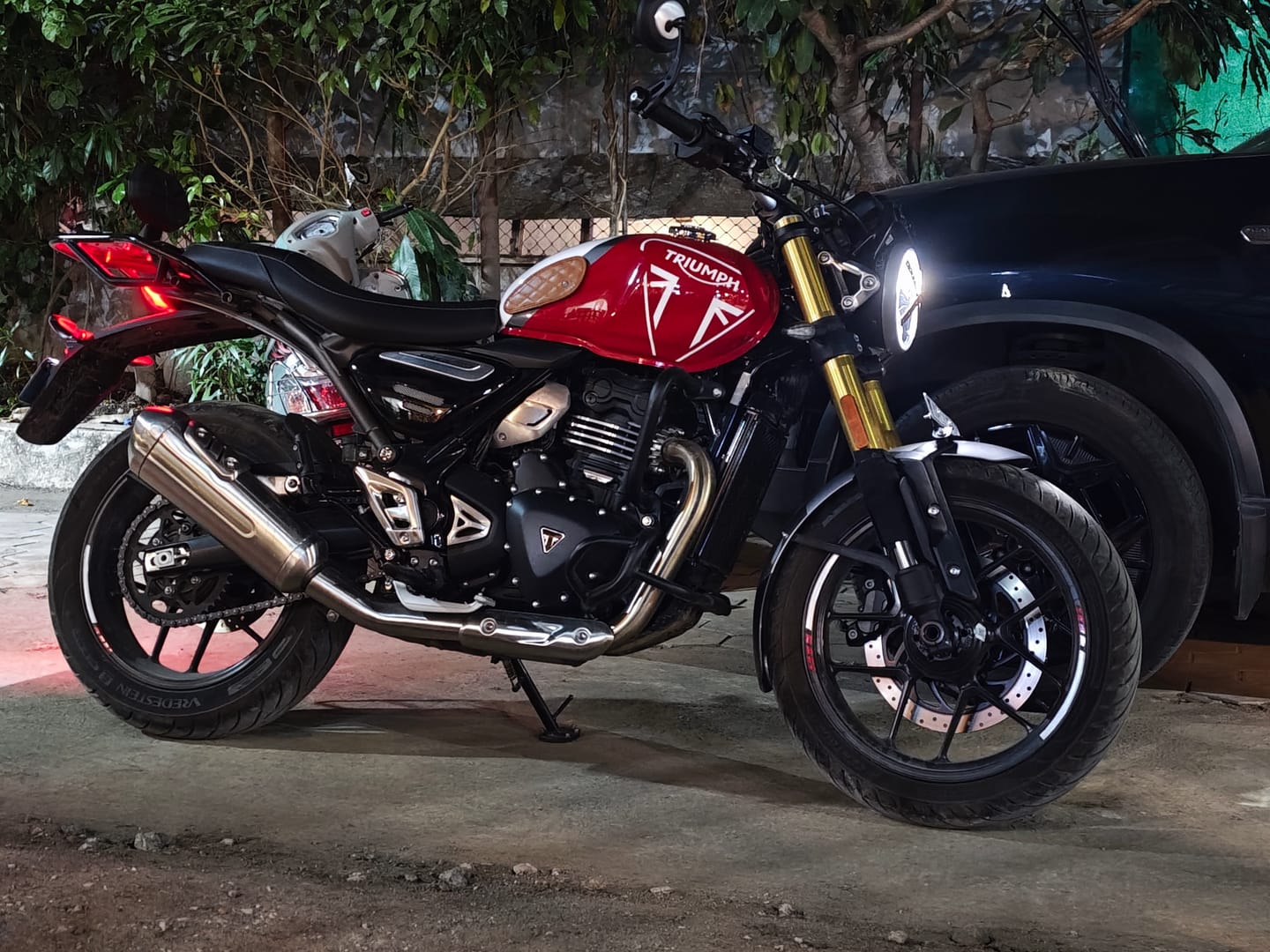 Customer photo review of tank pads mini leather diamond