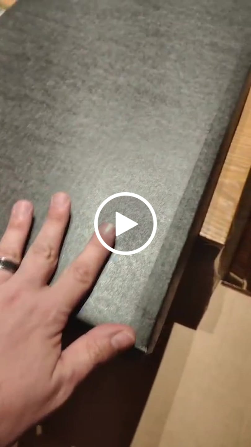 Customer video review of Tábua de Churrasco Personalizada Damascus Design