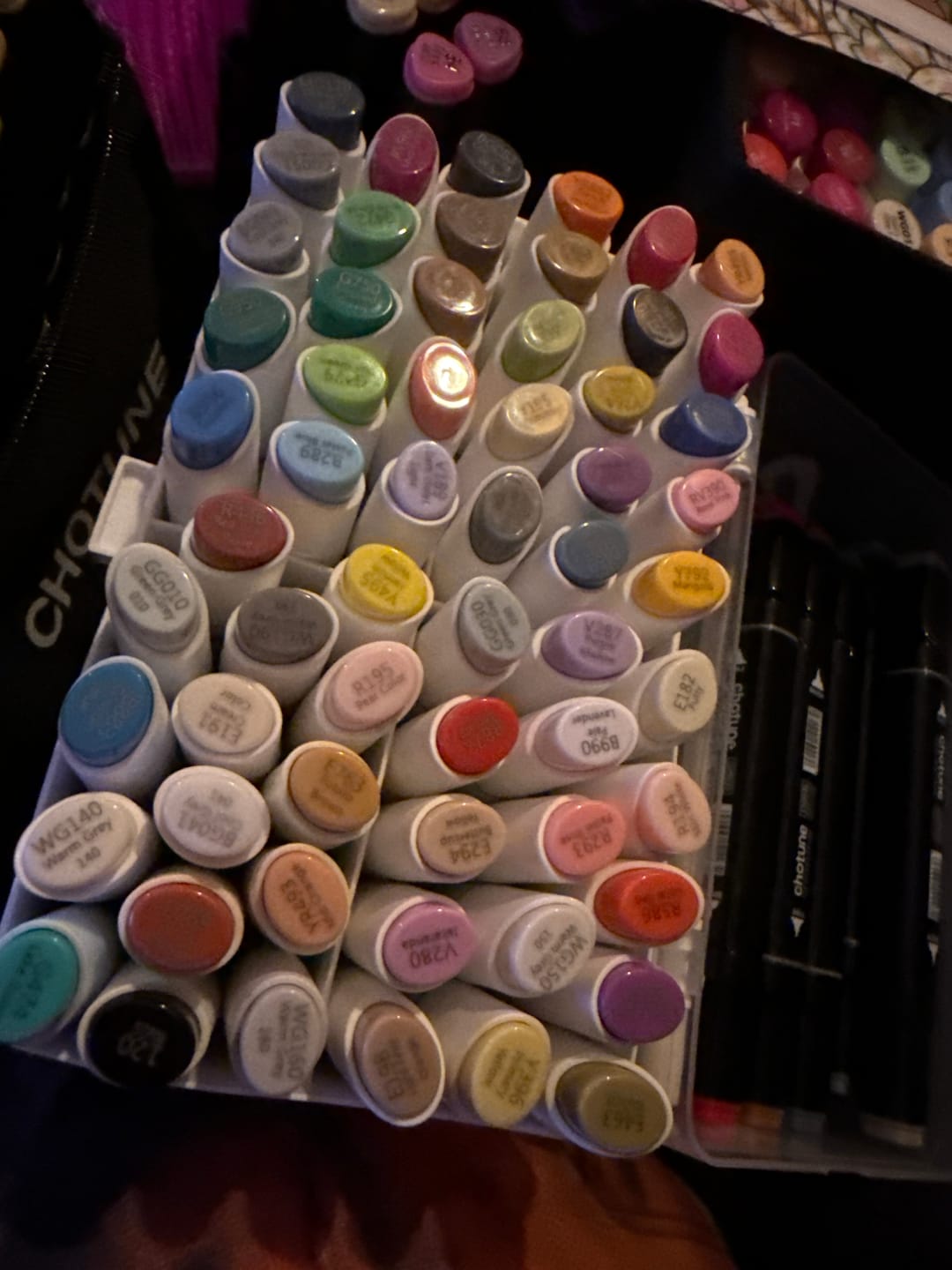 Customer photo review of Ohuhu Kaala Dual Tips Alcohol Art Markers- 60 Colors Illustrations