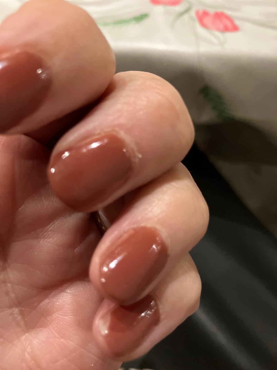 Customer photo review of Chocolate Brown Dipping Powder