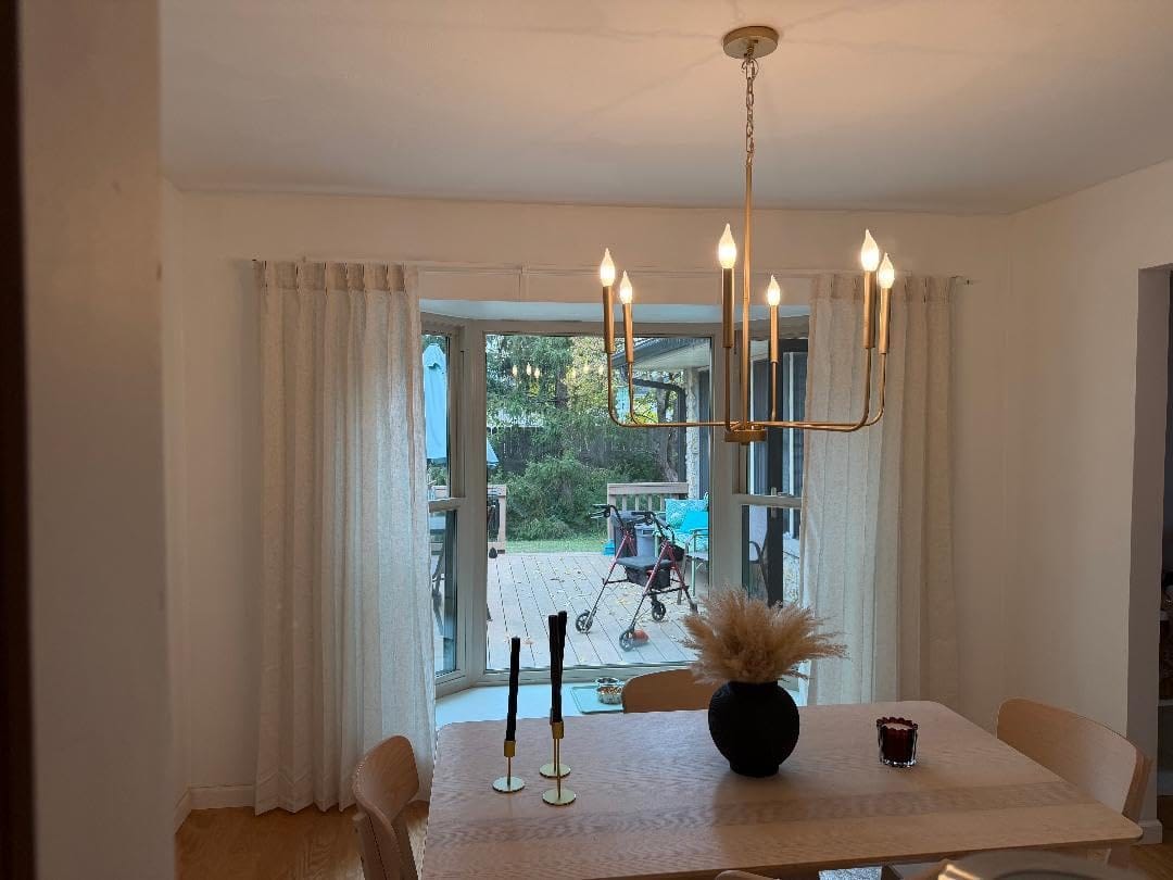 Customer photo review of Jessa Linen Dense Woven Curtains