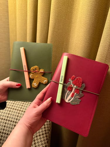 Customer photo review of Refillable Folio - SALTY PLUM