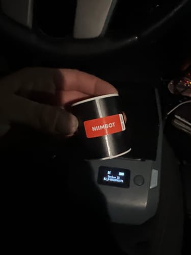 Customer photo review of Thermal Transfer Label Printer Labels for M2, M3