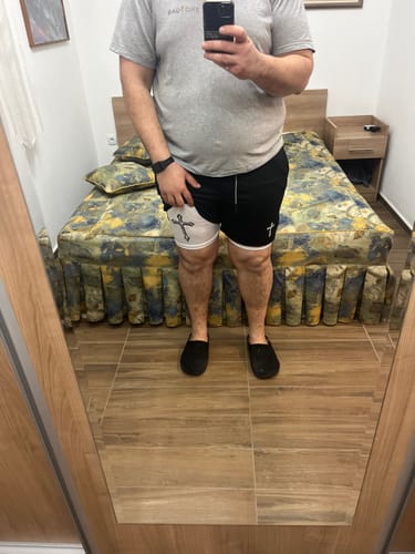 Customer photo review of Heaven Cross Gym Shorts
