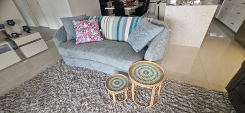 Customer photo review of Serene Rattan Table Set