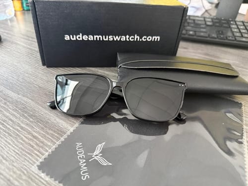Customer photo review of Micah Rectangular Framed Sunglasses