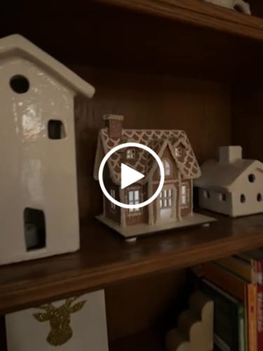 Customer video review of Lighted Gingerbread House