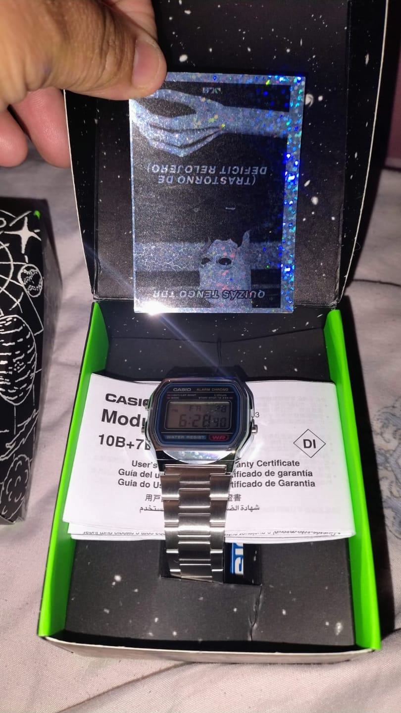Customer photo review of Reloj Casio Vintage A158WA-1DF Azul/Plateado