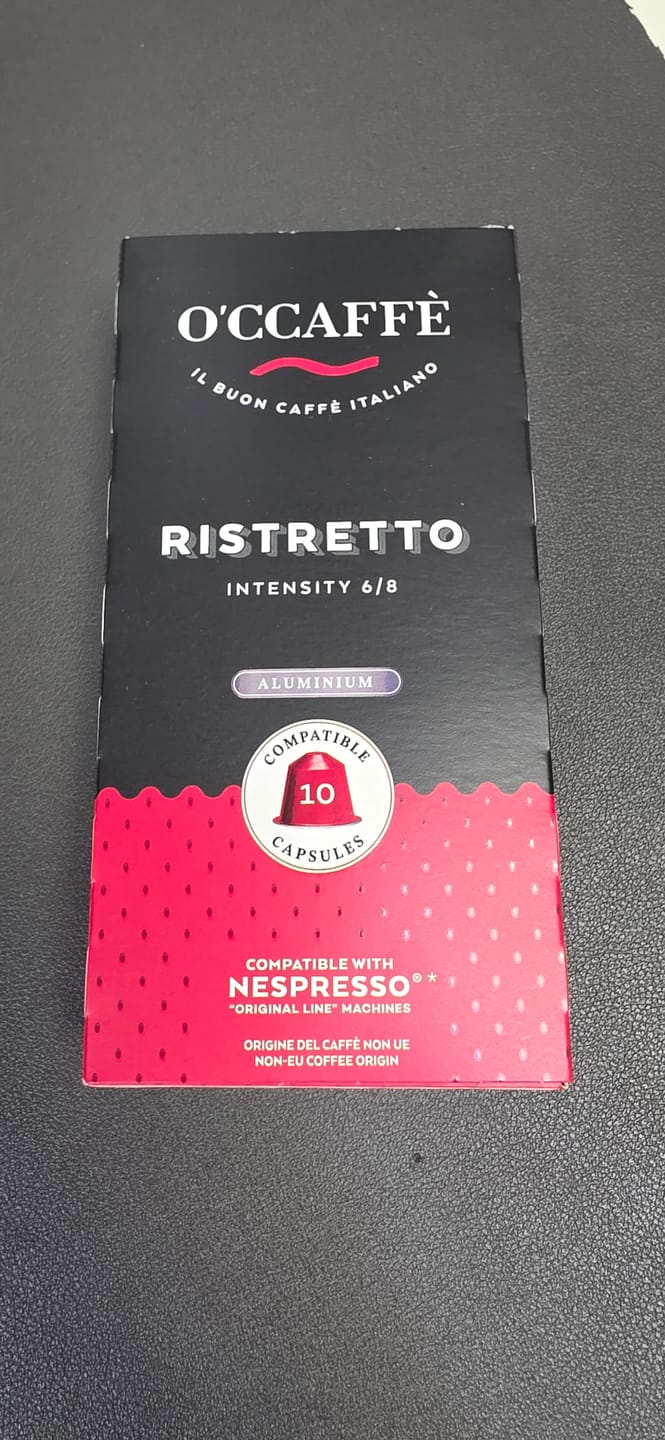 Customer photo review of Pack Occaffe 240 Cápsulas Aluminio Compatibles para Nespresso