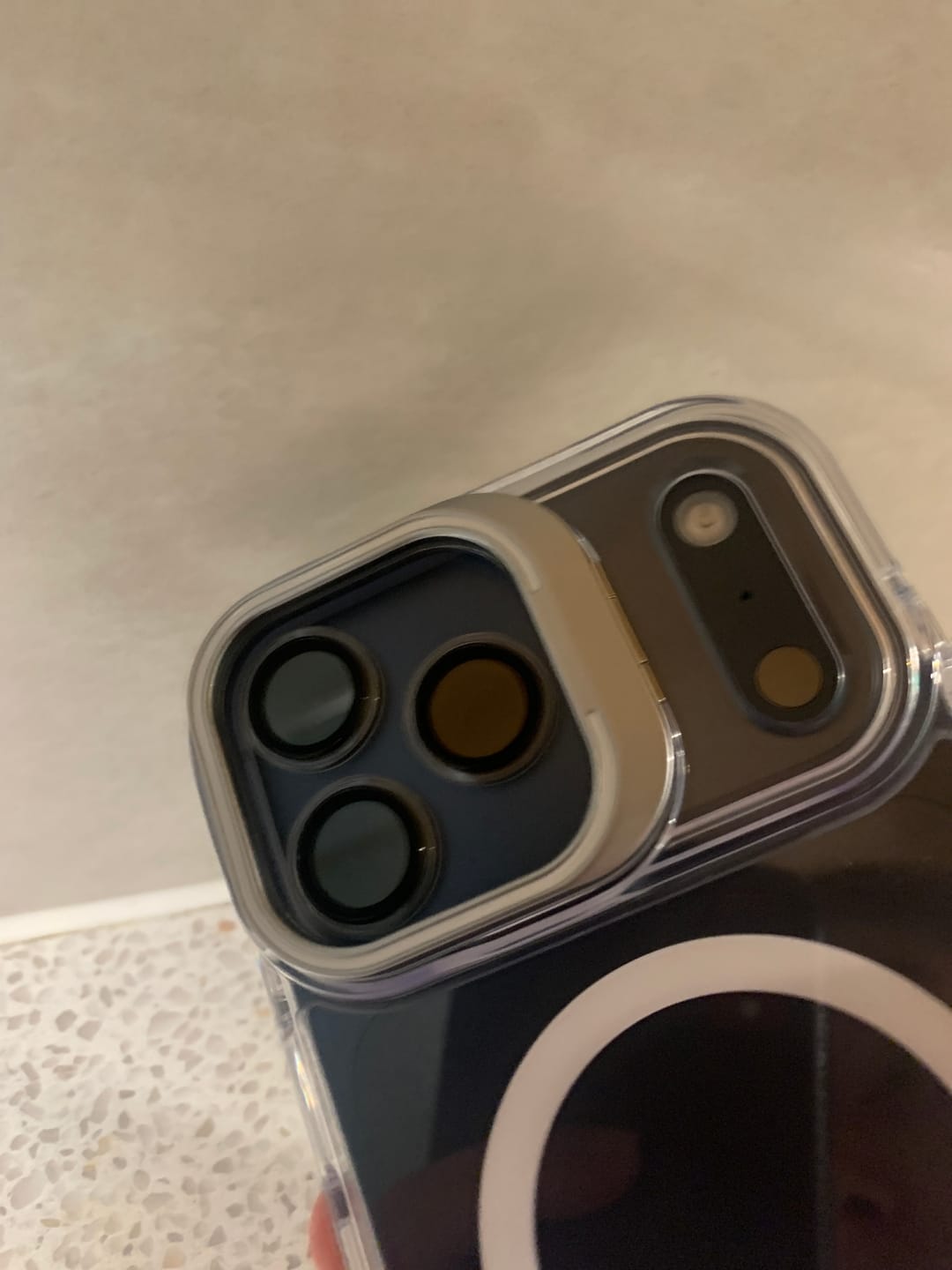 Customer photo review of Ultra Strong Tempered Glass iPhone Camera Protector