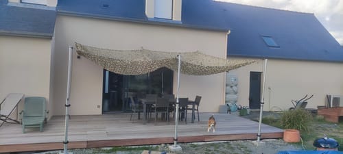 Customer photo review of Aluminium telescopische paal voor camouflagenetten