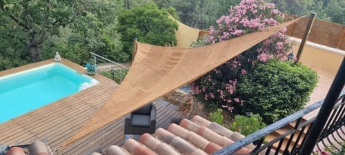 Customer photo review of Schaduwdoek kokosvezel