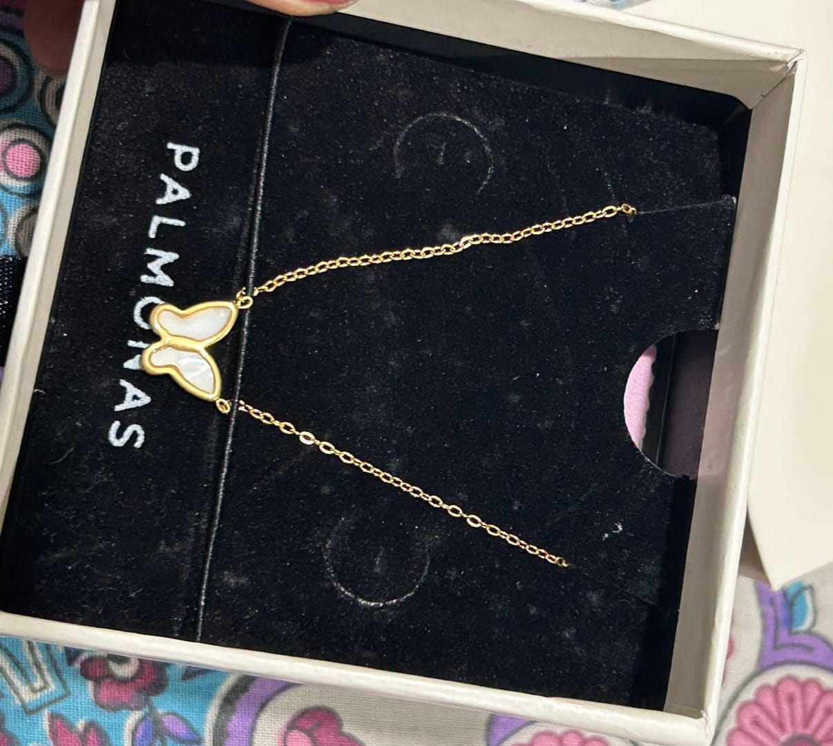 Customer photo review of Little Butterfly Necklace