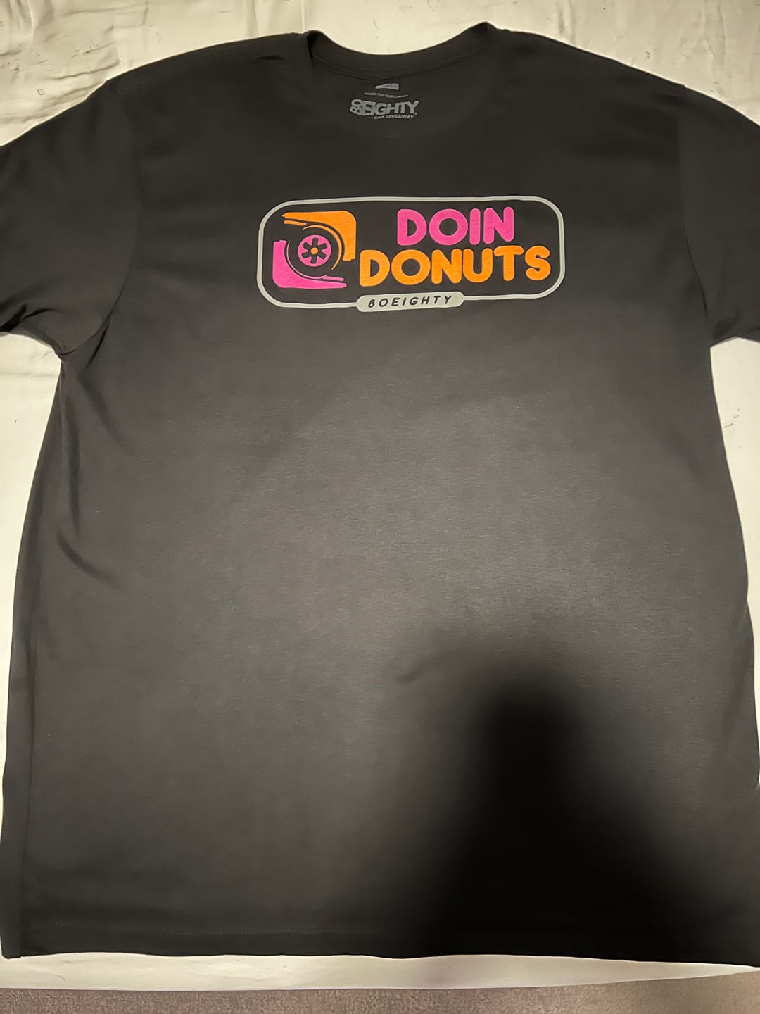 Customer photo review of 80Eighty® Doing Donuts Shirt