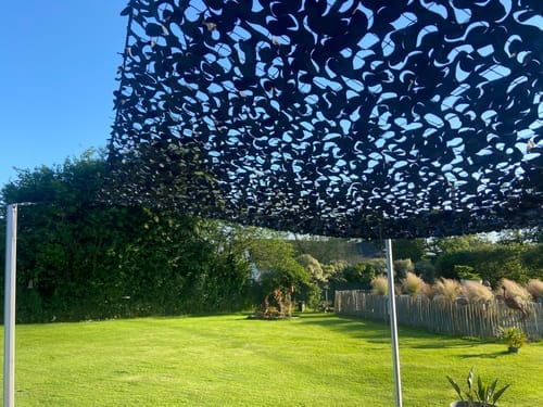 Customer photo review of Zwart camouflagenet