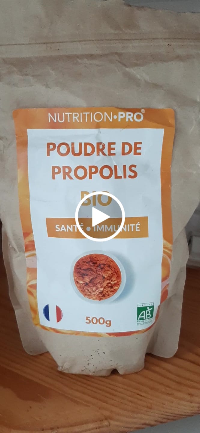 Customer video review of PROPOLIS BIO (EN POUDRE)