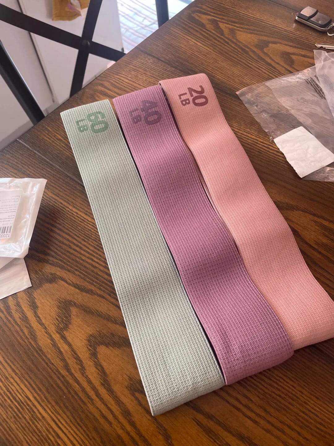 Customer photo review of Fabric Resistance Band Set
