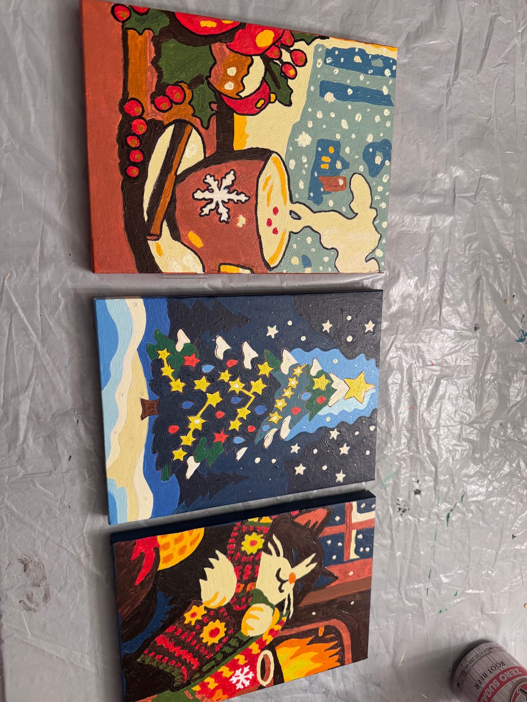 Customer photo review of 6 Mini Paintings - Christmas Eve Set