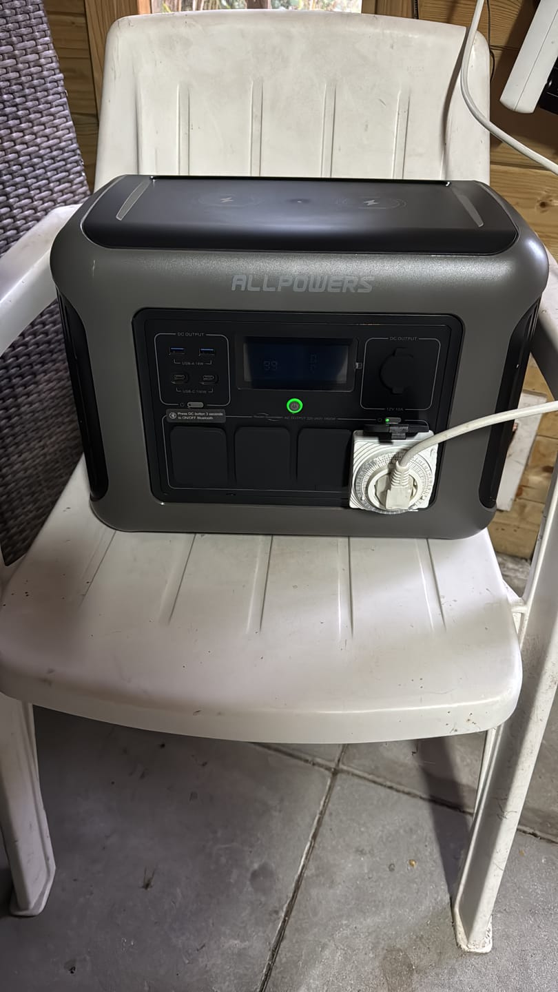 Customer photo review of ALLPOWERS R1500 Portable Power Station 1800W 1152Wh LiFeP04 Battery
