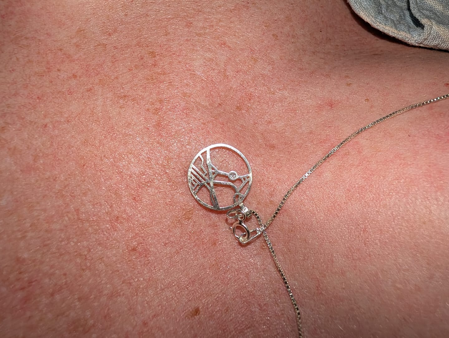 Customer photo review of Your Map Jewelry