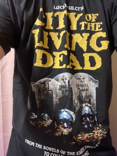 Customer photo review of City of the Living Dead: Classic T-Shirt (Comfort Colors)