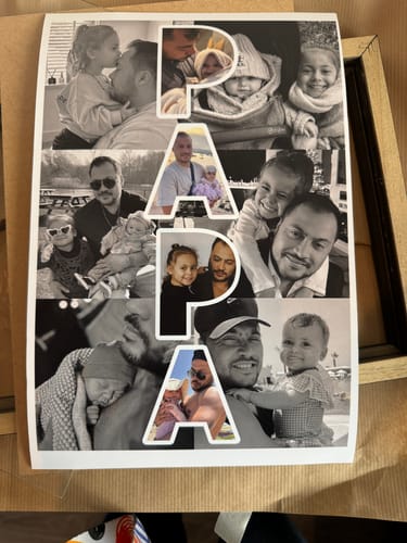 Customer photo review of PAPA foto collage